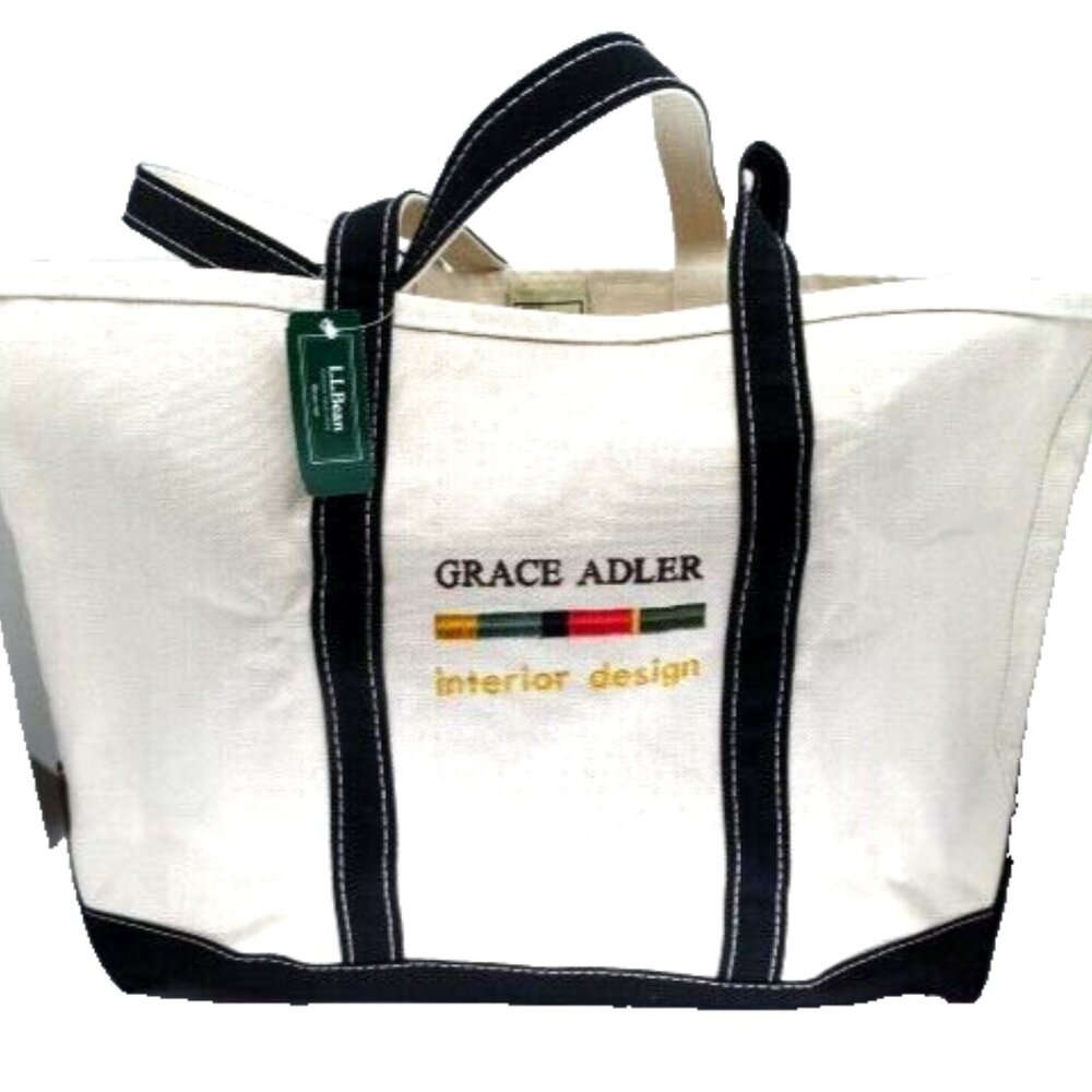 NWT Will & Grace Adler Design L.L. Bean Large Tote Bag New - Promo Audience Gift